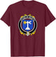 Martin Coat of Arms - Family Crest T-Shirt - T-Shirt | Maroon