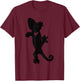 Leachie New Caledonian Gecko Artsy distressed T-Shirt - T-Shirt | Maroon