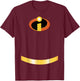 Disney Pixar The Incredibles Halloween Super Costume T-Shirt - T-Shirt | Maroon