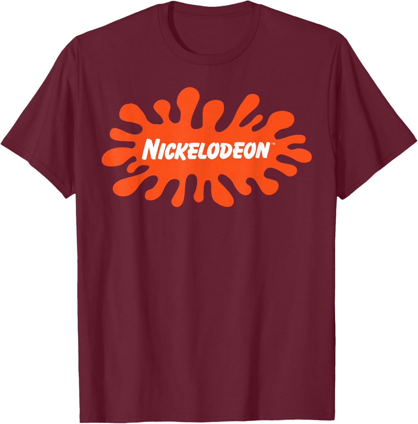 Nickelodeon Splat Logo T-Shirt - T-Shirt | Maroon
