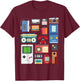 Retro/Vintage 90s Technology Old Gadgets Gift T-Shirt - T-Shirt | Maroon