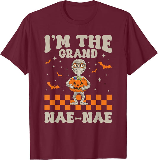 Funny Grandma Halloween Shirt I'm The Grand Nae-Nae T-Shirt - T-Shirt | Maroon