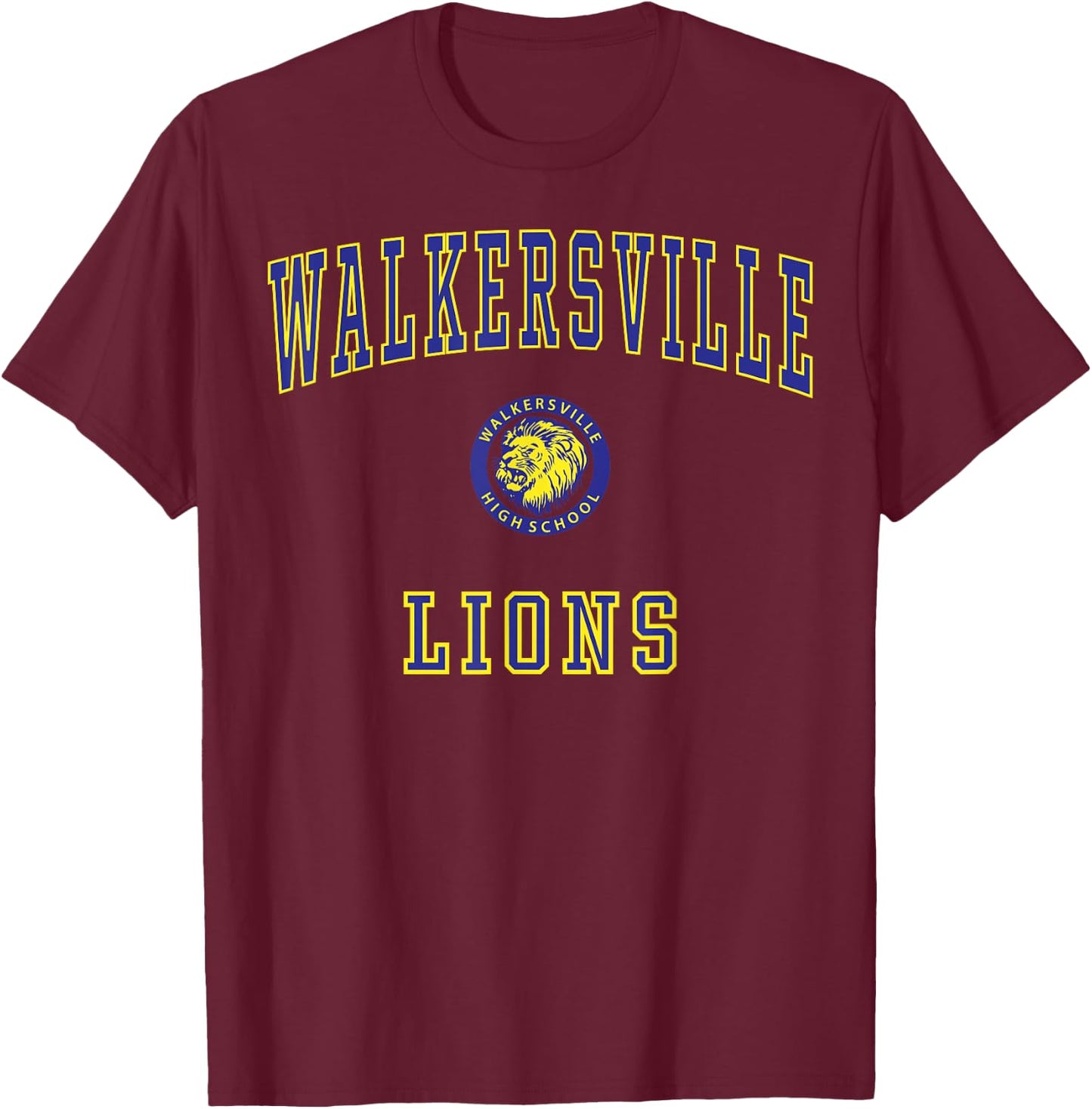 Walkersville High School Lions C1 T-Shirt - T-Shirt | Maroon