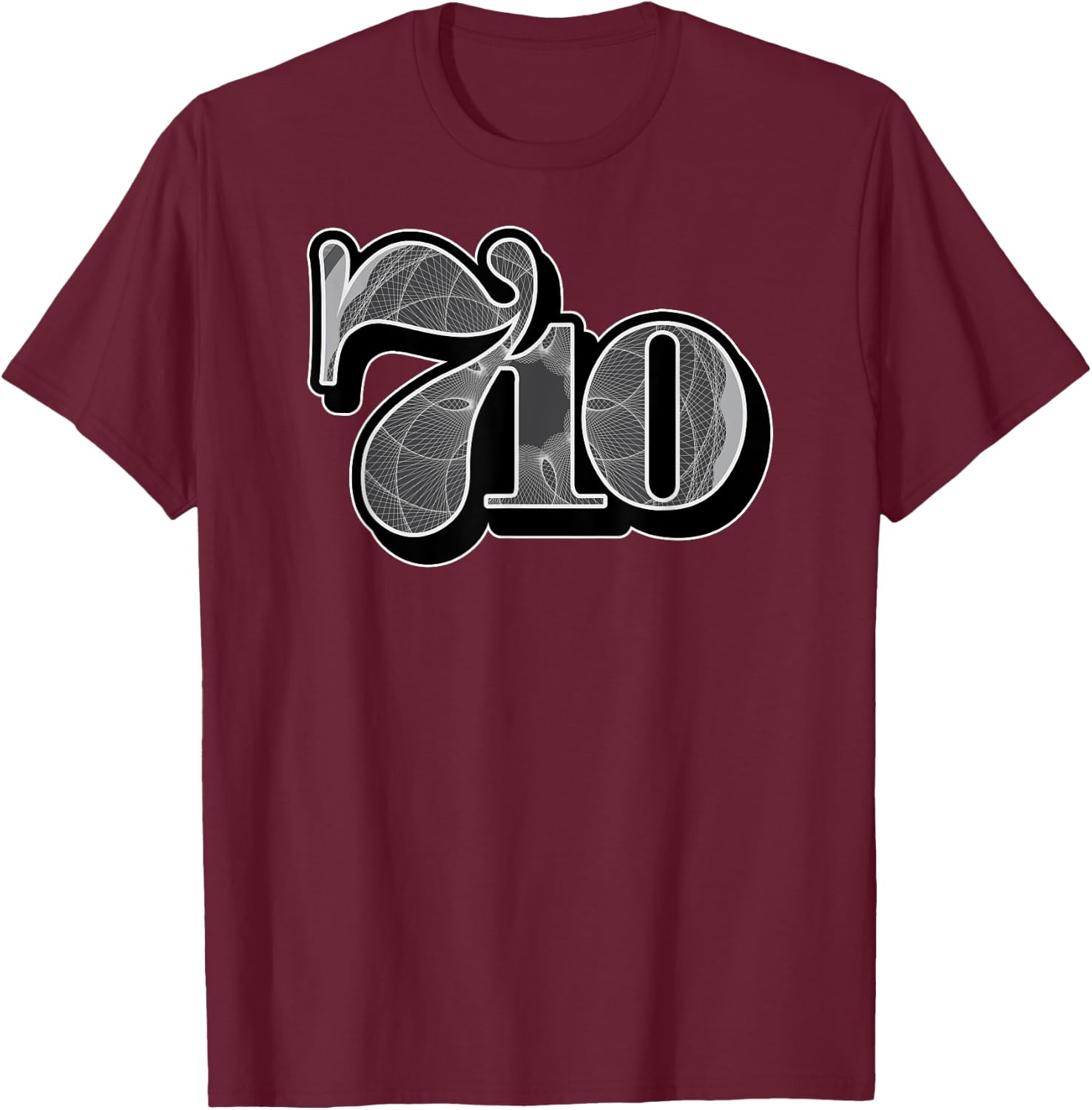 710 Code Crypto Cannabis Oil Dab CBD THC Weed T-Shirt - T-Shirt | Maroon