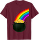 Pot Of Gold Under Rainbow Costume Halloween T-Shirt - T-Shirt | Maroon