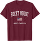 Rocky Mount North Carolina NC Vintage American Flag Sports T-Shirt - T-Shirt | Maroon