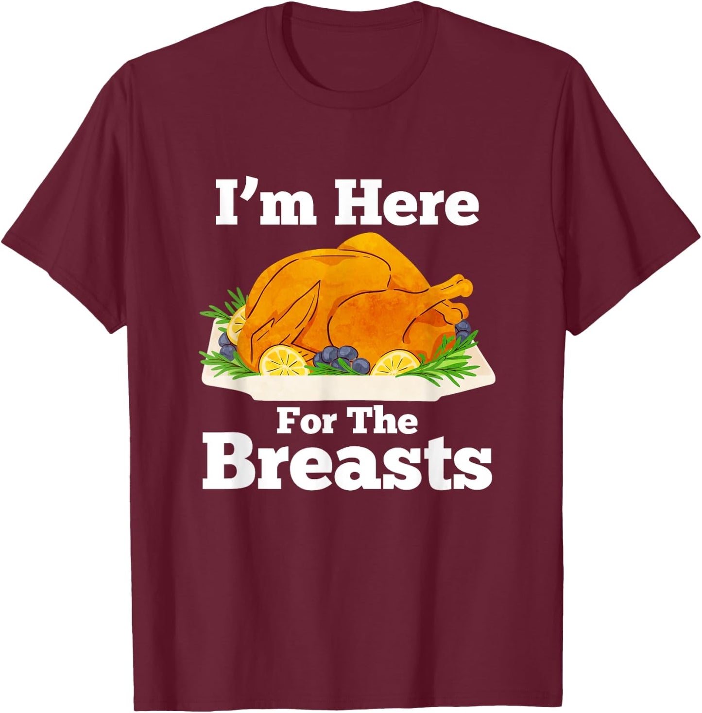 Funny Thanksgiving Turkey Dirty Adult Humor Men's T-Shirt - T-Shirt | Maroon