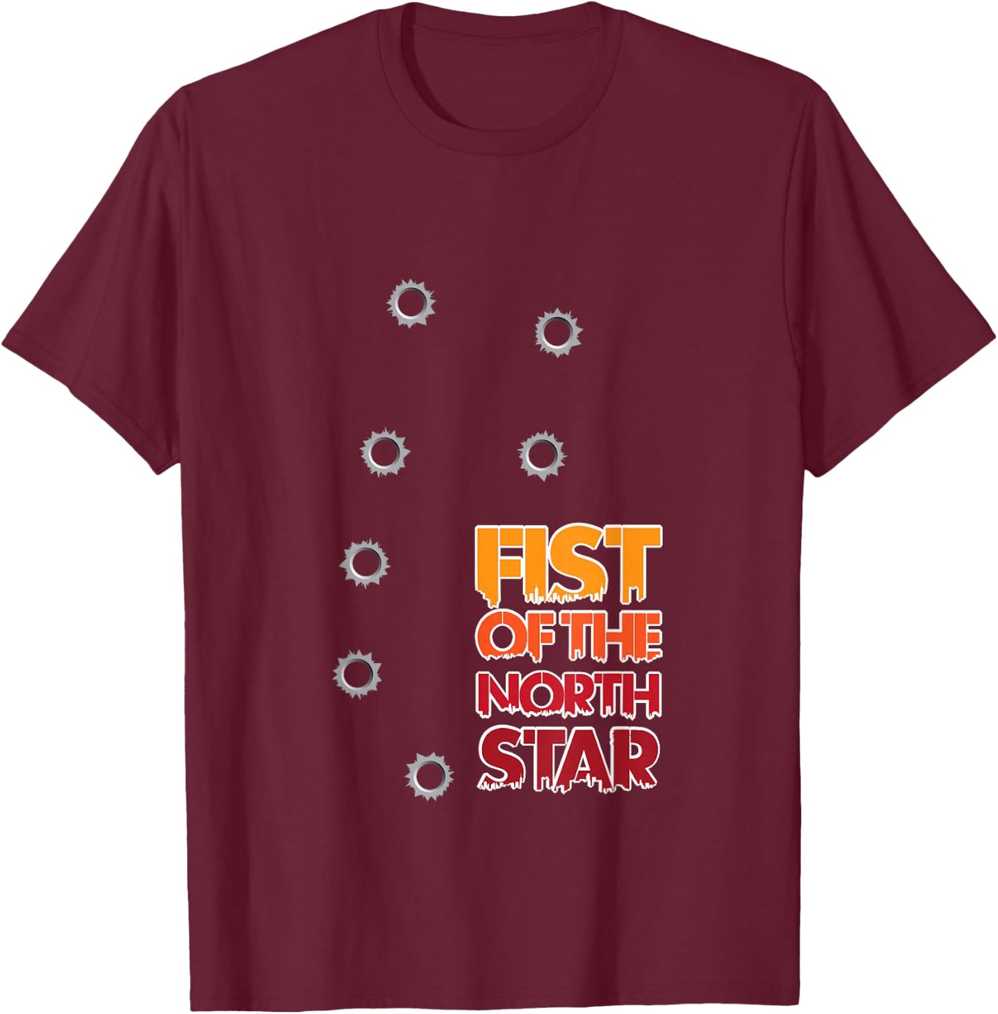 Fist of The North Star T-Shirt - T-Shirt | Maroon