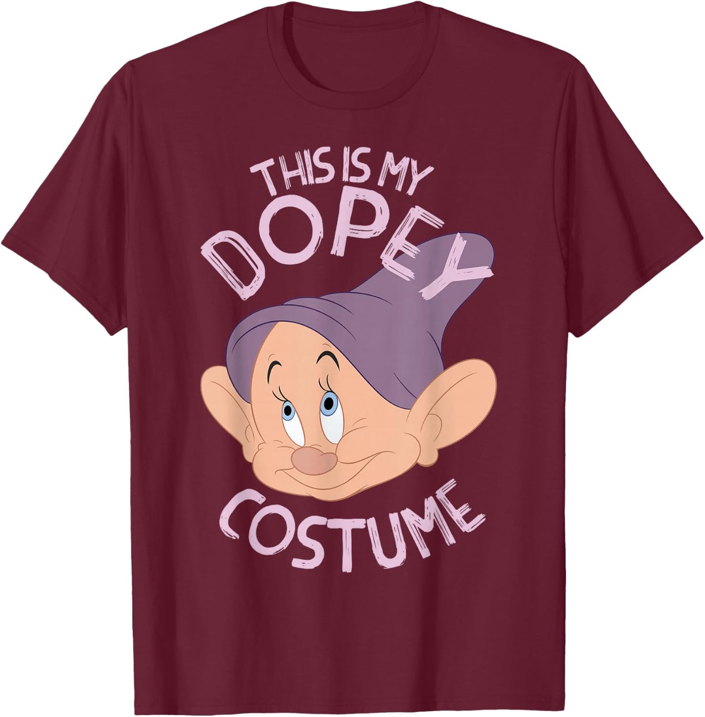 Disney Snow White This is My Dopey Costume Halloween T-Shirt - T-Shirt | Maroon
