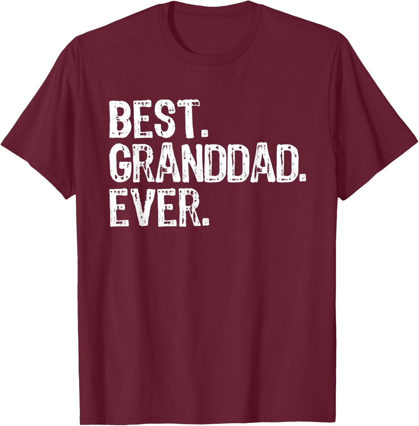 Best Granddad Ever Funny Cool Grandpa T-Shirt - T-Shirt | Maroon