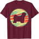 Tibetan Terrier Retro Vintage Silhouette Cute Dog Gift Men Women Kids T-Shirt - T-Shirt | Maroon
