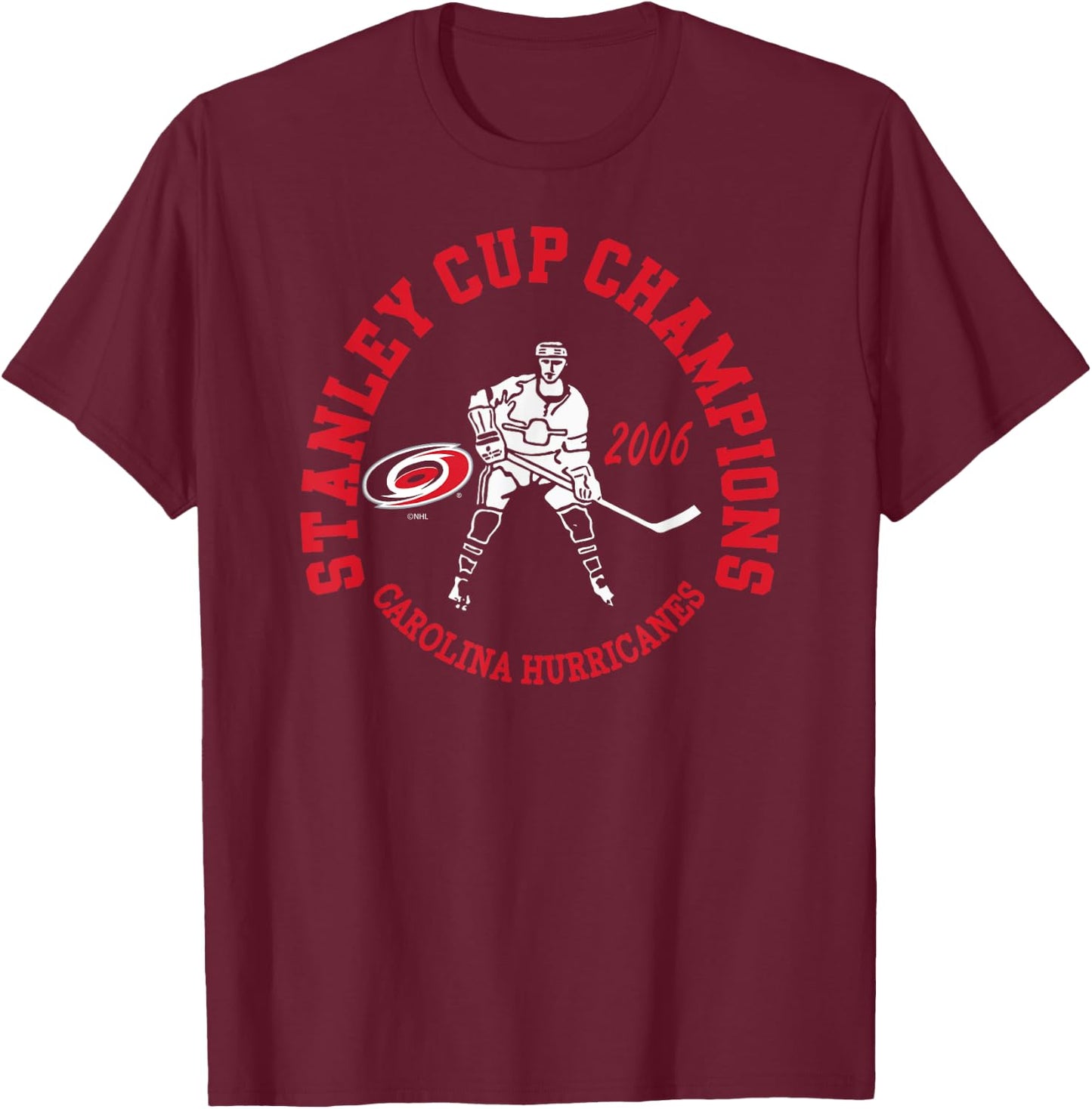 Carolina Hurricanes Stanley Cup Champions 2006 Black T-Shirt - T-Shirt | Maroon