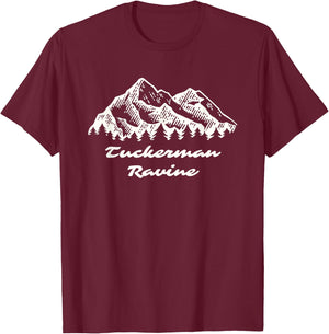 Tuckerman Ravine Ski/Snowboard Vacation T-Shirt - T-Shirt | Maroon