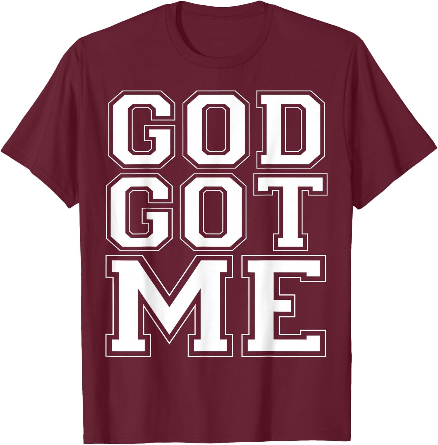 Christian T Shirts God Got Me T-Shirt - T-Shirt | Maroon