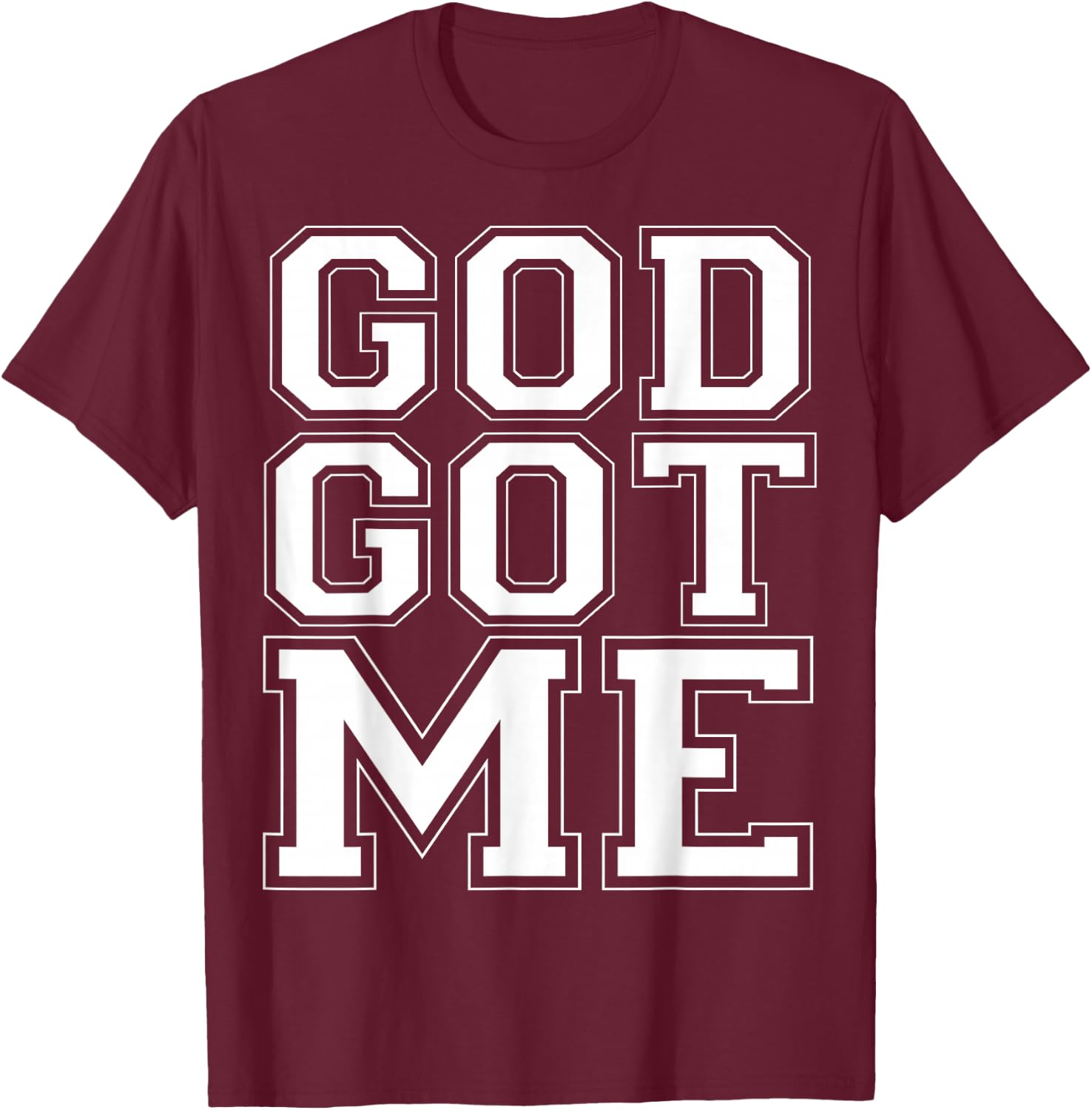 Christian T Shirts God Got Me T-Shirt - T-Shirt | Maroon