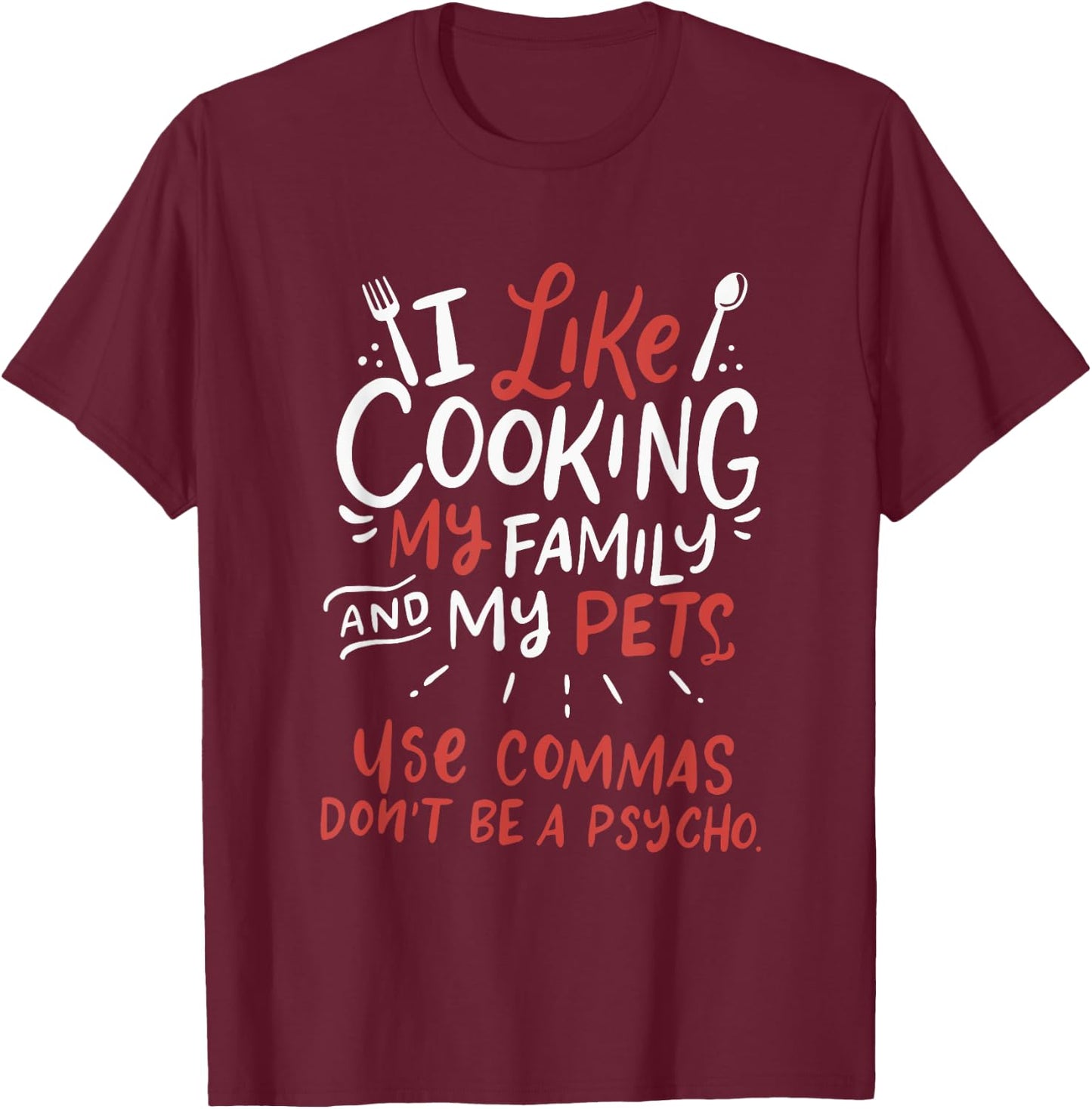 Punctuation Saves Lives I Funny English Grammar Teacher T-Shirt - T-Shirt | Maroon