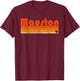 Retro 80s Style Mauston WI T-Shirt - T-Shirt | Maroon