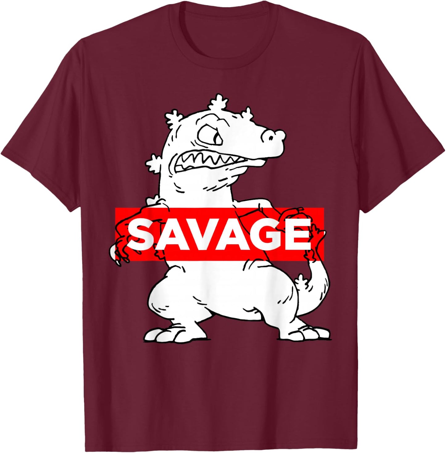 Nickelodeon Reptar Savage Graphic T-Shirt - T-Shirt | Maroon