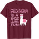 Speech Language Pathology Funny Women SLP Therapist Llama T-Shirt - T-Shirt | Maroon