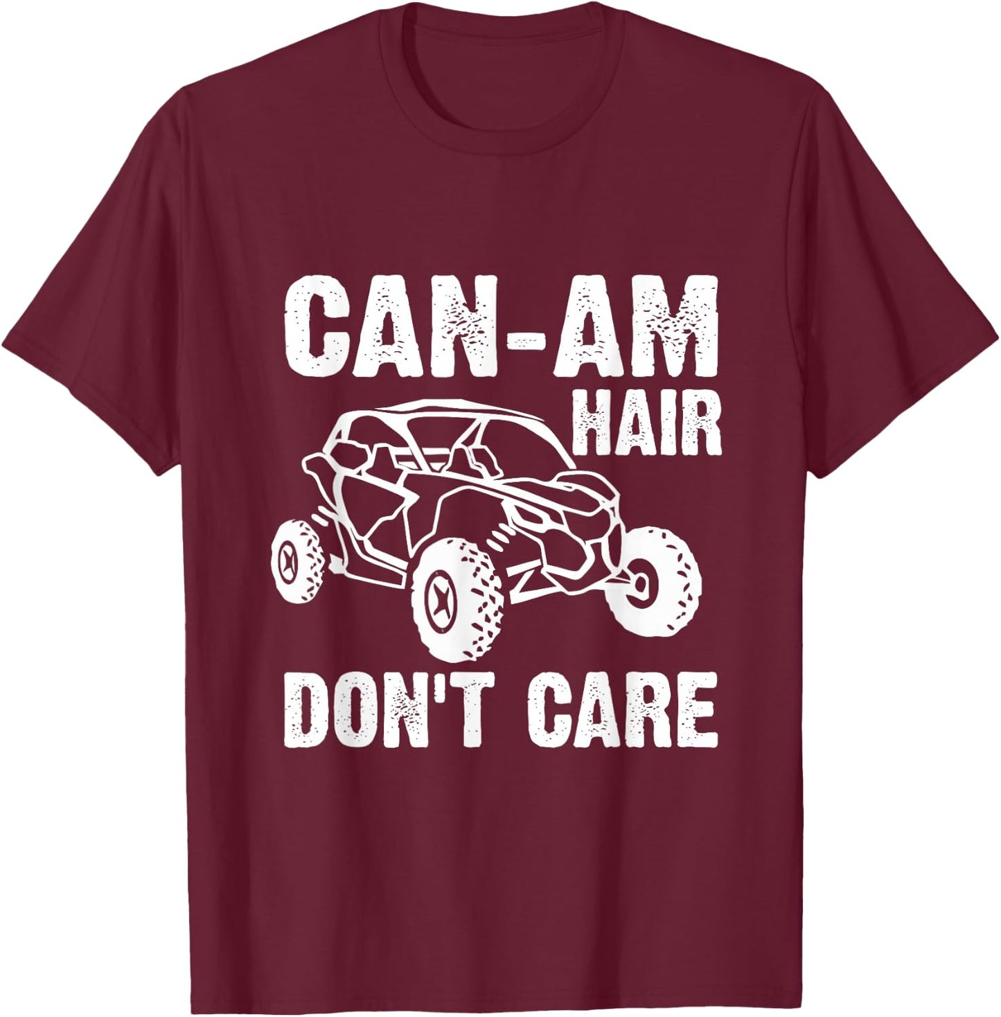 Can-Am Hair Don`t Care Vintage Road Gift Cool T-Shirt - T-Shirt | Maroon