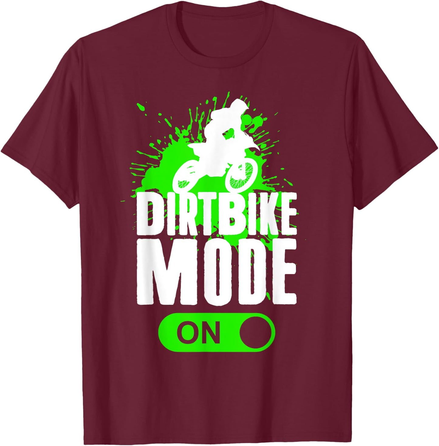 Motocross Dirt Bike Mode On Youth Supercross Racing T-Shirt - T-Shirt | Maroon