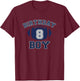 Kids 8 Year Old Cowboy Birthday Dallas Fan Shirt T-Shirt - T-Shirt | Maroon