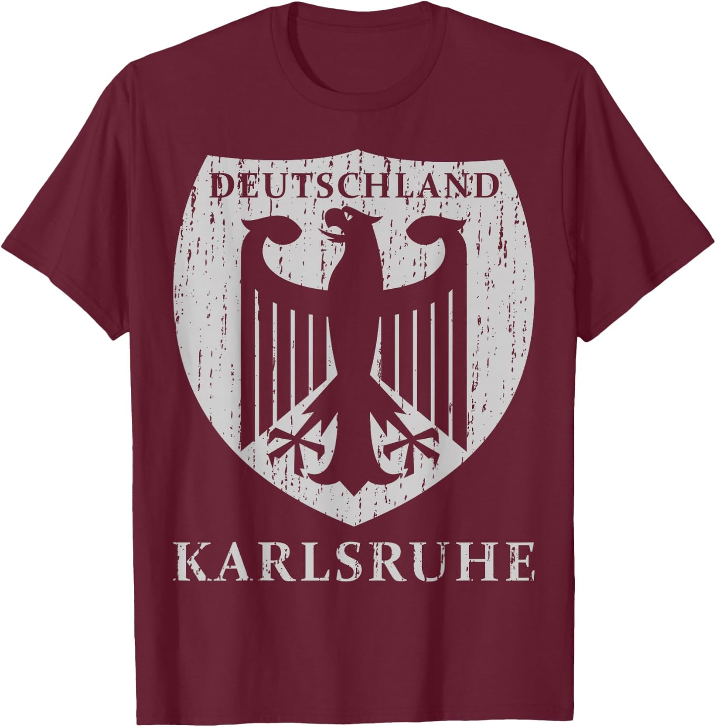 Germany Deutschland Karlsruhe T-Shirt - T-Shirt | Maroon