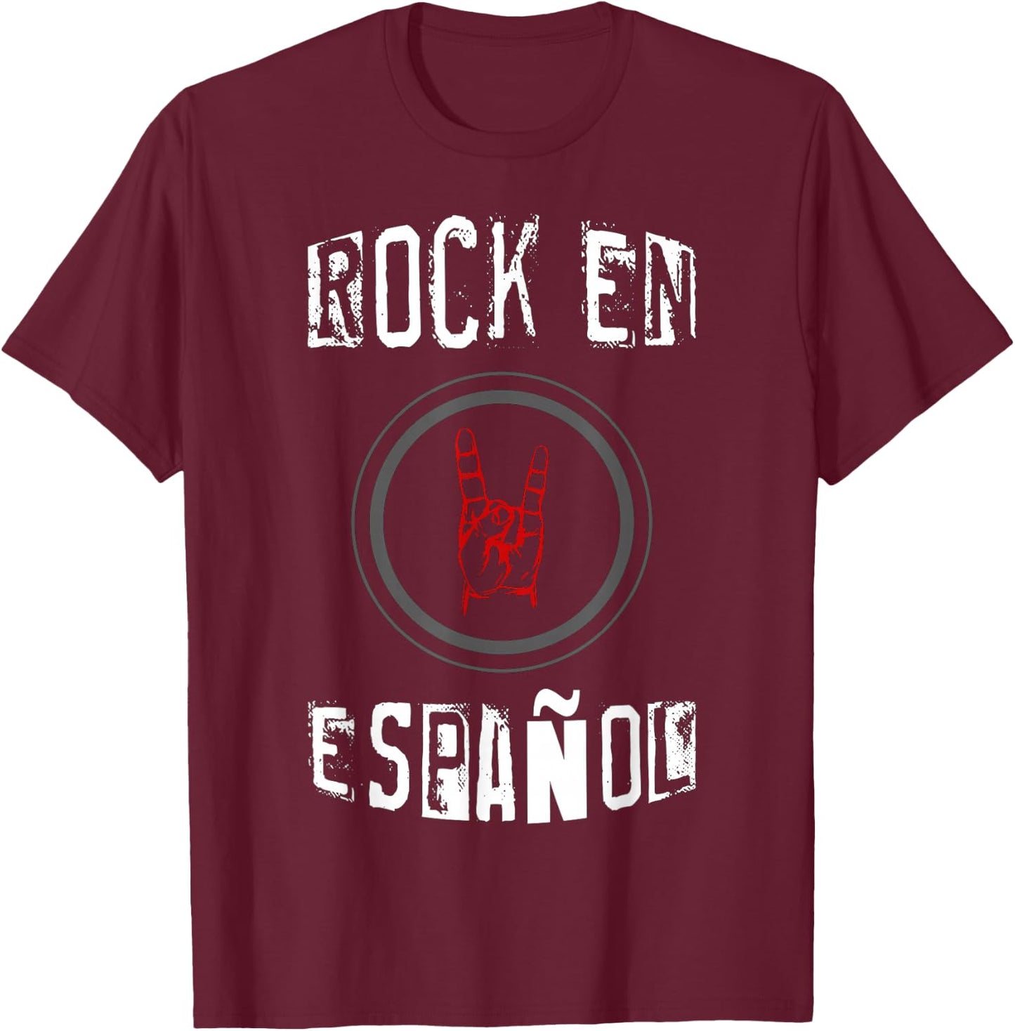 Rock en Espanol Shirts T-Shirt - T-Shirt | Maroon