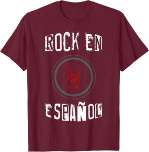 Rock en Espanol Shirts T-Shirt - T-Shirt | Maroon