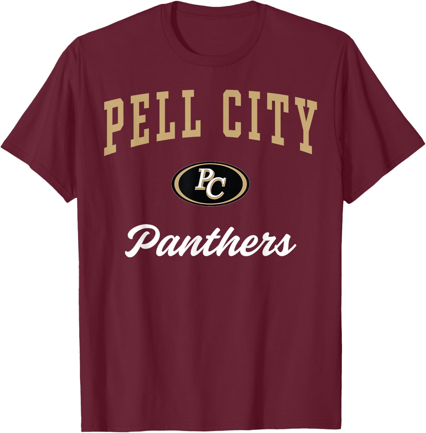 Pell City High School Panthers C3 T-Shirt - T-Shirt | Maroon