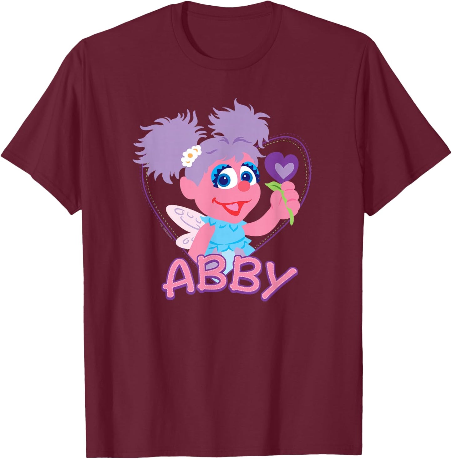 Sesame Street Flat Abby Cadabby T-Shirt - T-Shirt | Maroon