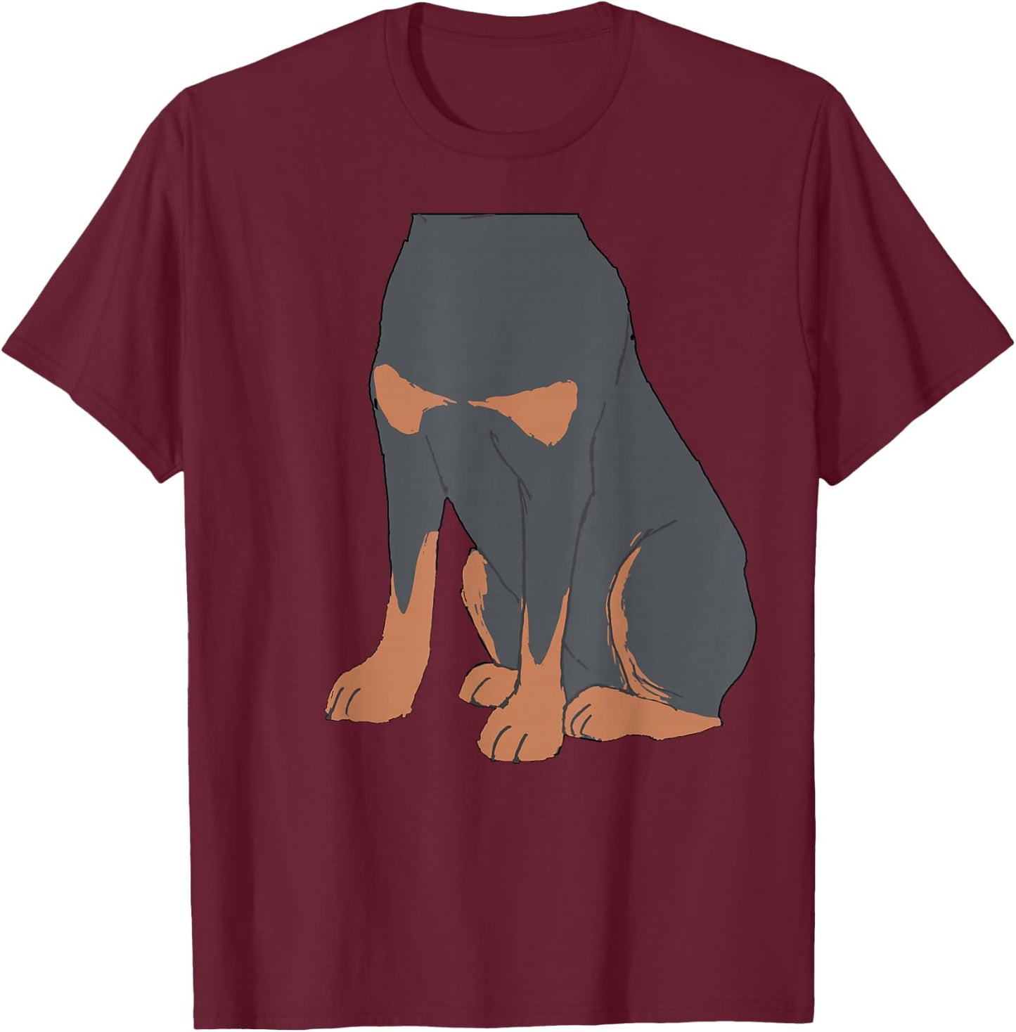 Halloween Rottweiler Dog Body Costume Shirt for Kids T-Shirt - T-Shirt | Maroon