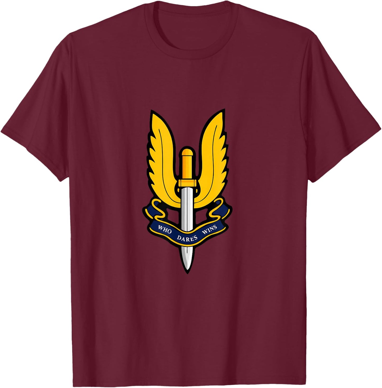 SAS British Army - Special Forces Vintage T-Shirt - T-Shirt | Maroon