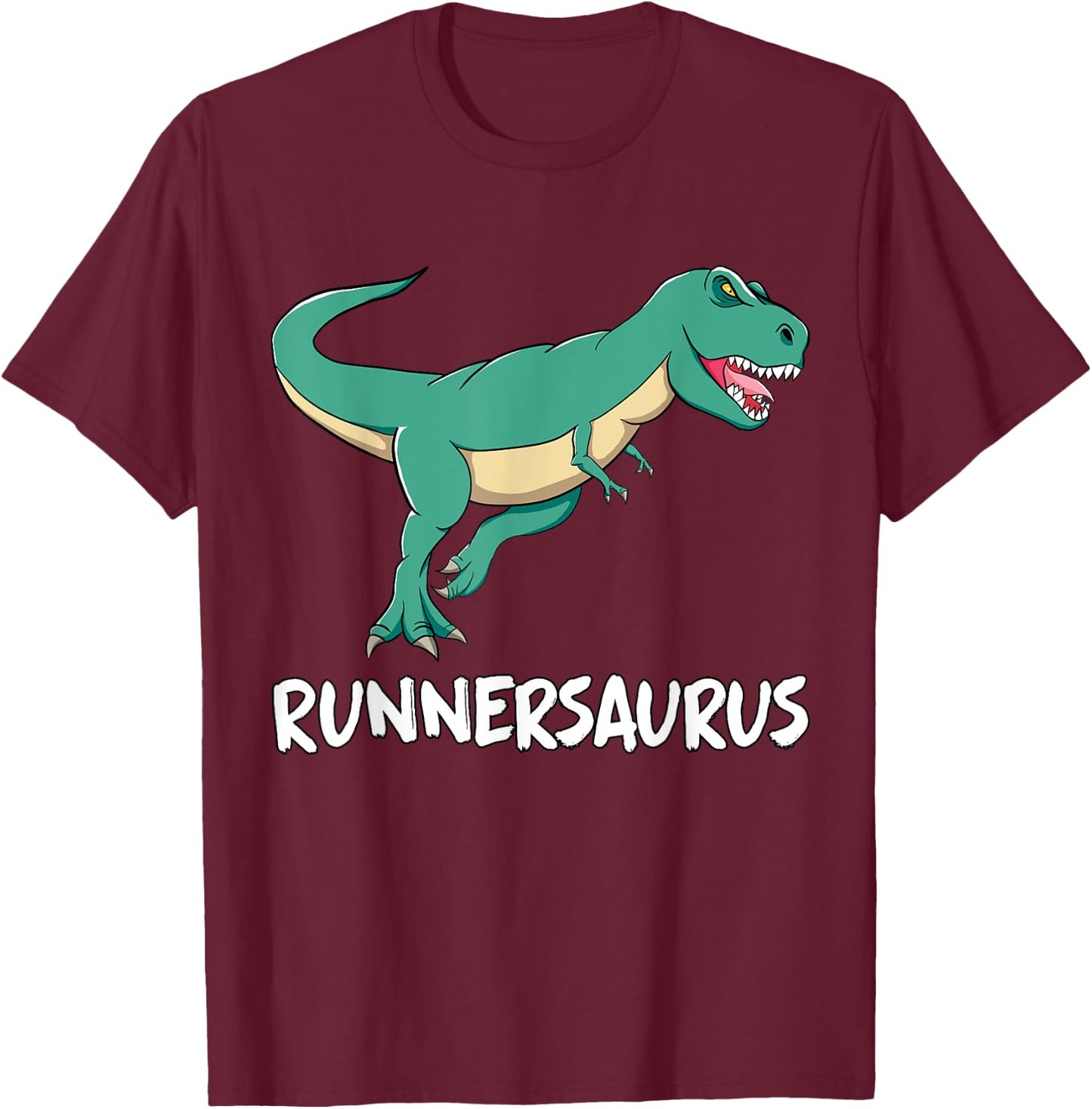 Dinosaur T-Rex Dino Funny Exercise Cardio Running Motivation T-Shirt - T-Shirt | Maroon