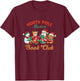 North Pole Readers Book Club Reading Book Christmas T-Shirt - T-Shirt | Maroon