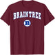 Braintree High School Wamps T-Shirt - T-Shirt | Maroon