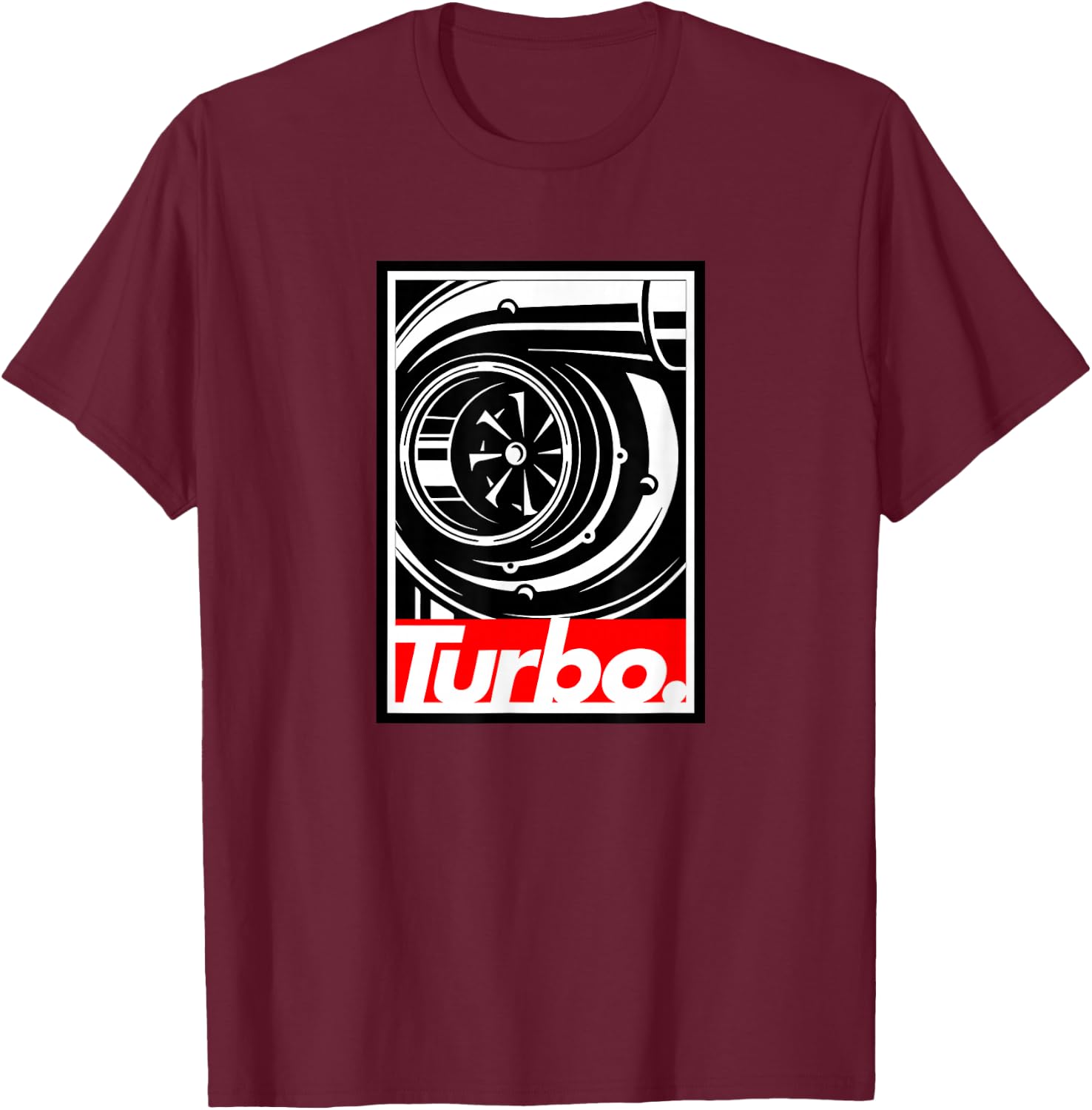 Turbo Design, for Boost Lovers, car Racing & Drifting T-Shirt - T-Shirt | Maroon