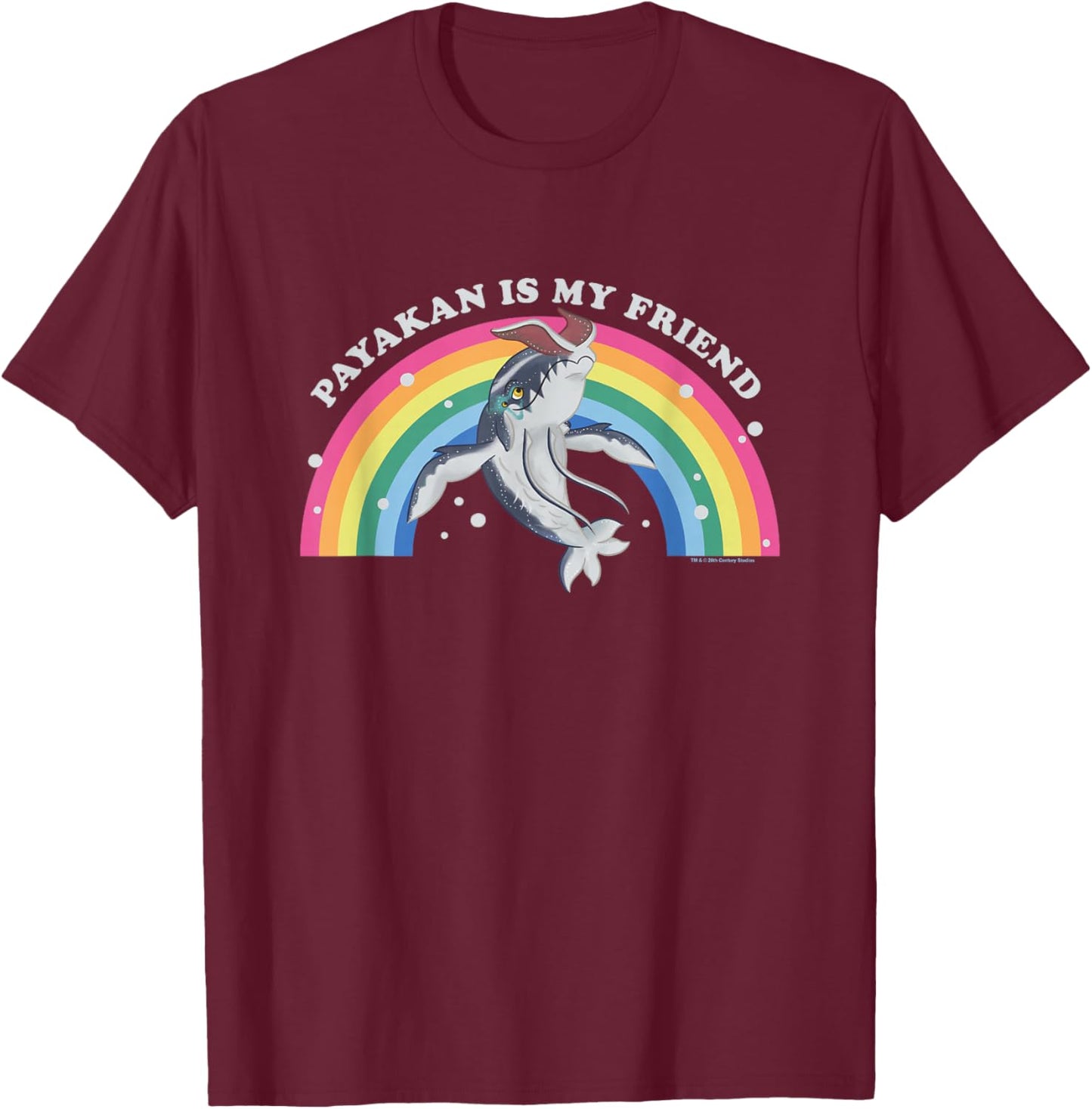 Avatar: The Way Of Water Payakan Is My Friend Rainbow Logo T-Shirt - T-Shirt | Maroon