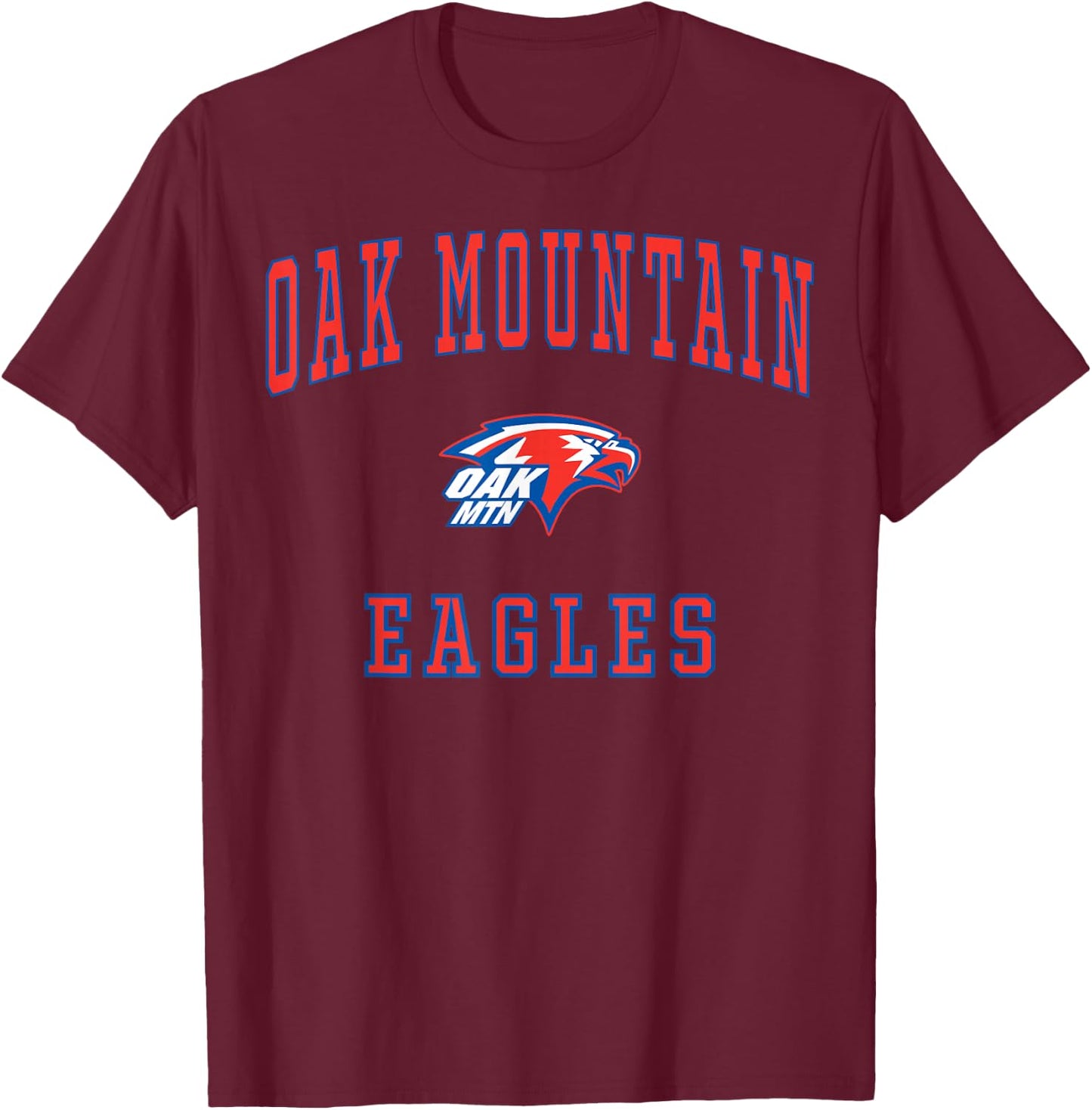 Oak Mountain High School Eagles C1 T-Shirt - T-Shirt | Maroon