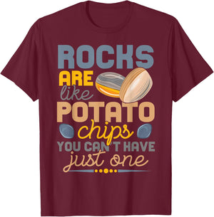 Lapidary Humor Geology Rock Collecting, Geologist Geographer T-Shirt - T-Shirt | Maroon