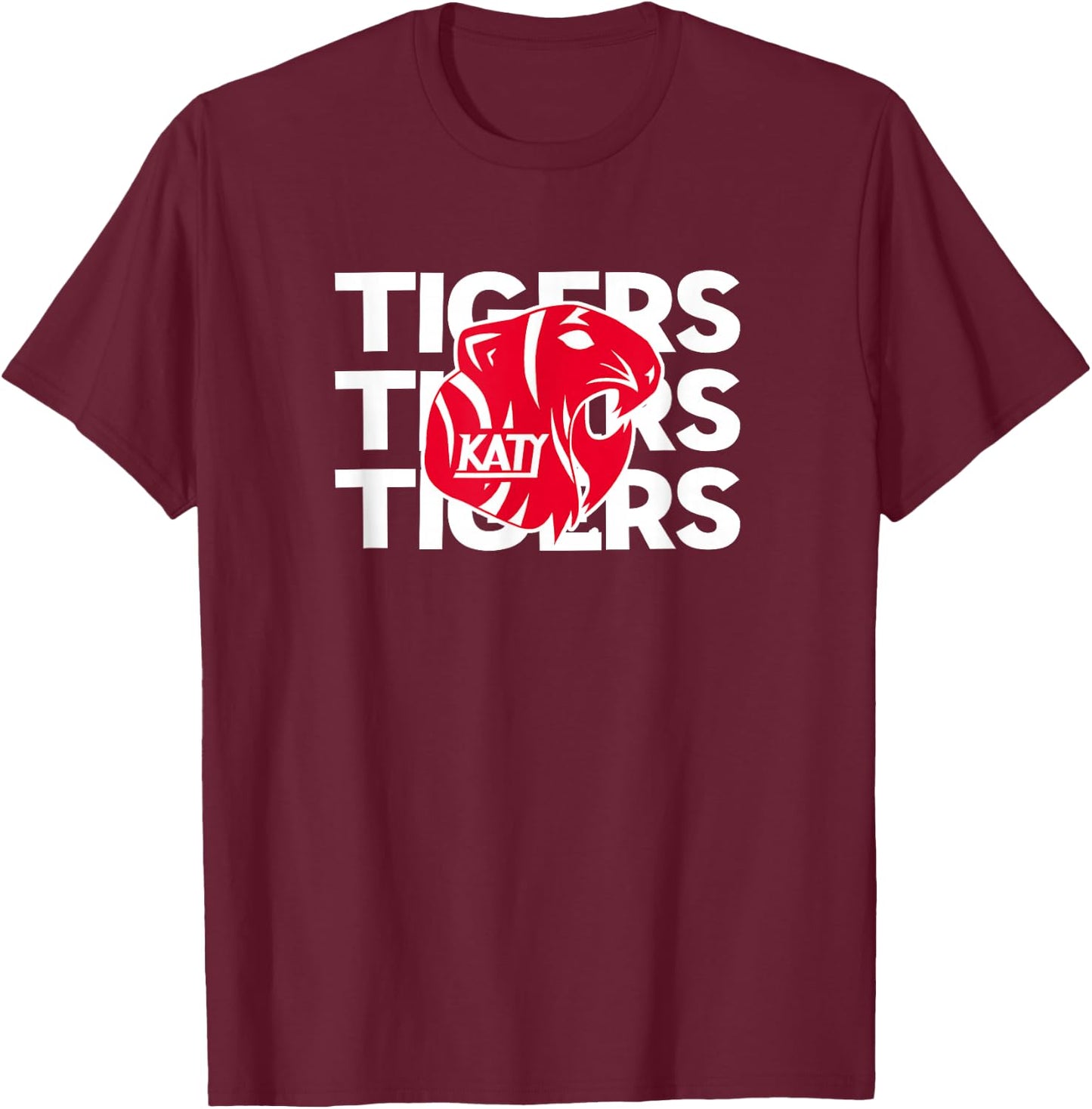 Katy High School Tigers T-Shirt - T-Shirt | Maroon