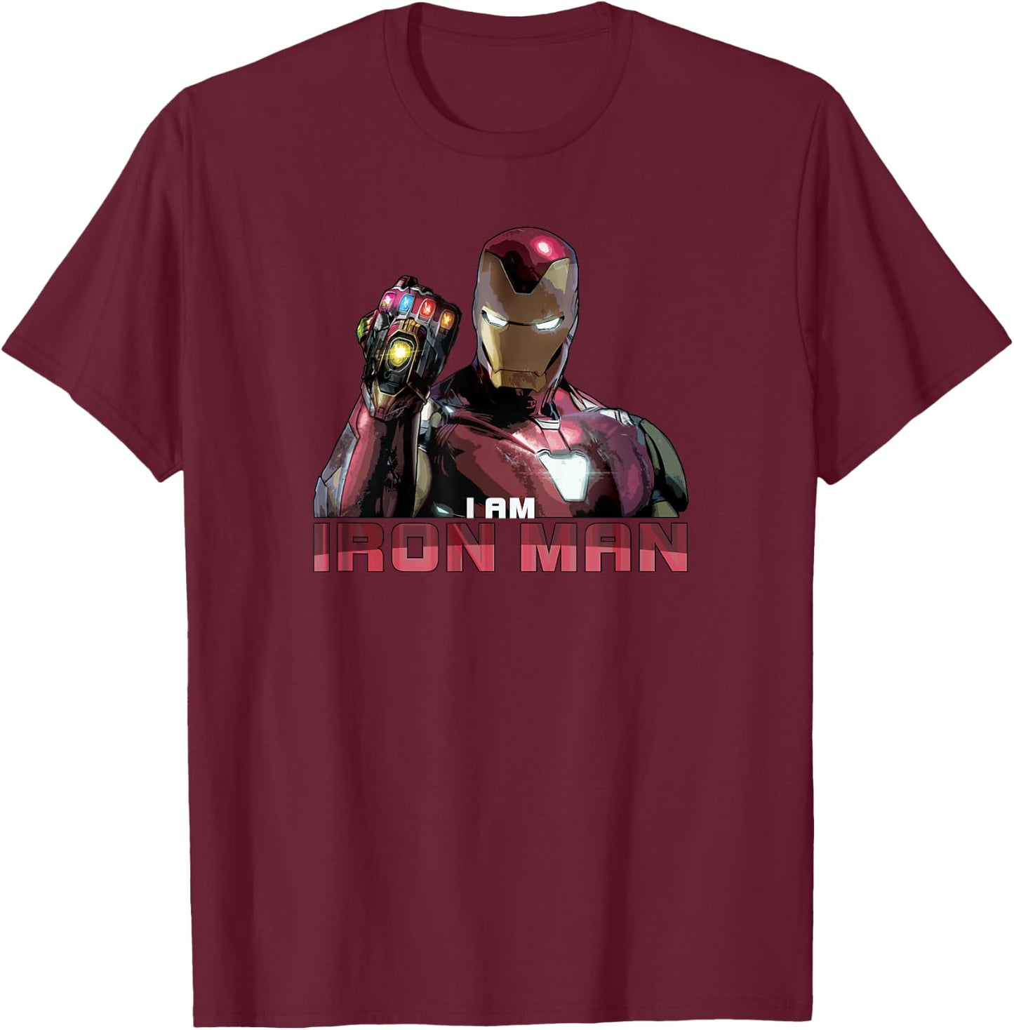 Marvel Avengers: Endgame I am Iron Man Small T-Shirt - T-Shirt | Maroon