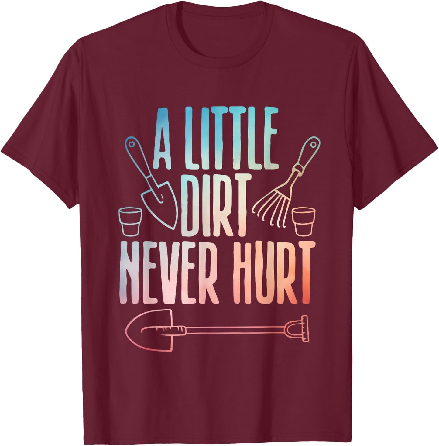 Cool Gardening Art Women Gardener Garden Plant Lover T-Shirt - T-Shirt | Maroon