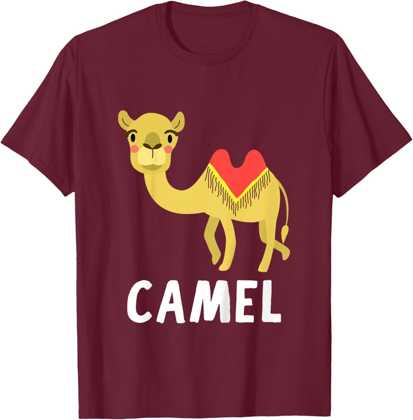 Camel Shirt For Boys Or Girls | Cute Camel Gift T-Shirt - T-Shirt | Maroon