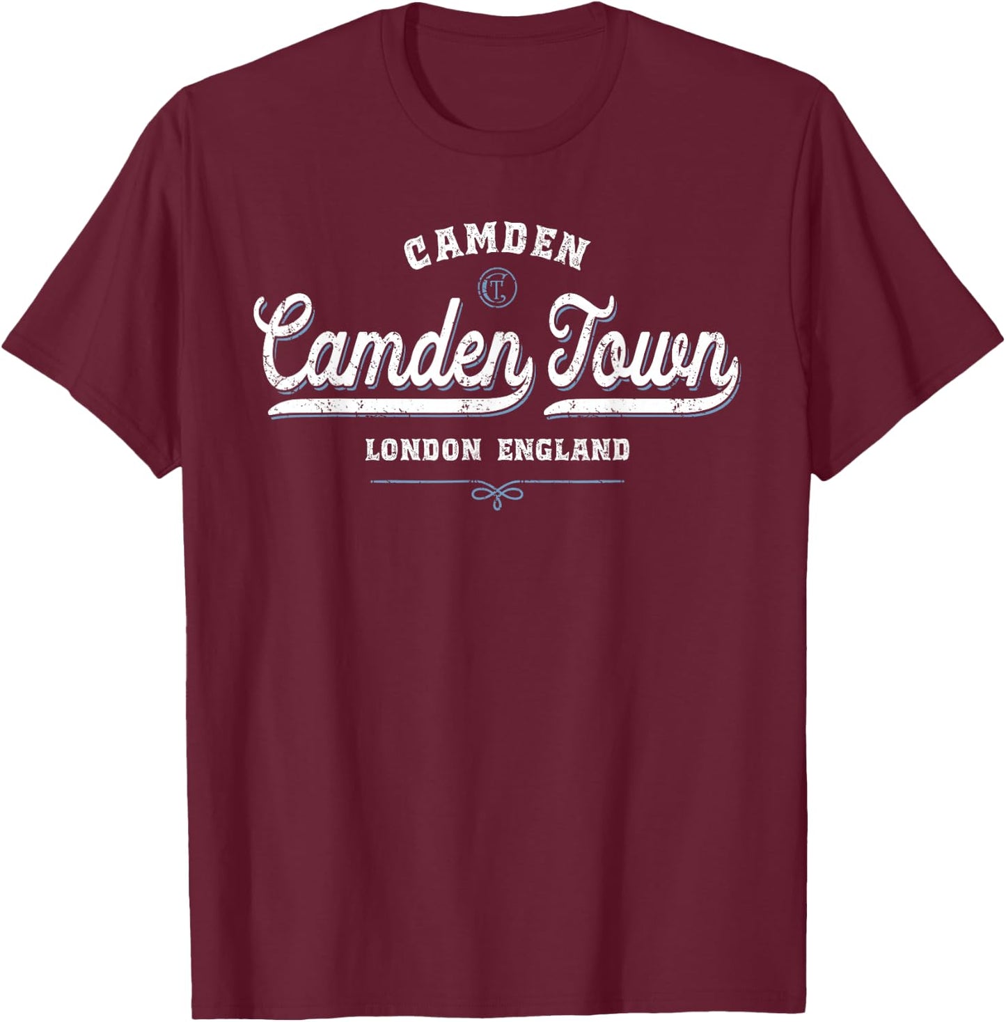 Camden Town London England T-Shirt - T-Shirt | Maroon