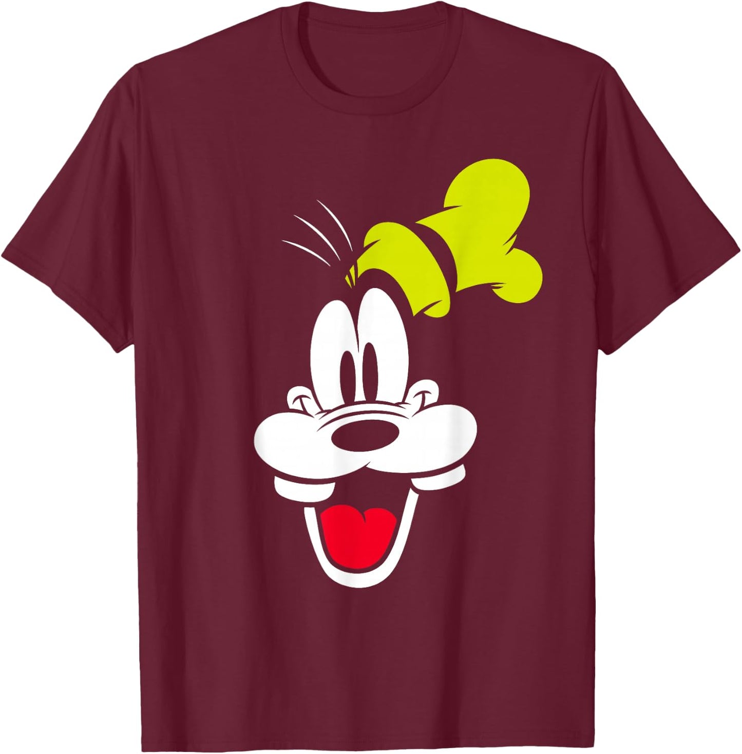 Disney Goofy Big Face T-Shirt - T-Shirt | Maroon