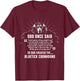 God Once Said Bluetick Coonhound Men Women T-Shirt - T-Shirt | Maroon