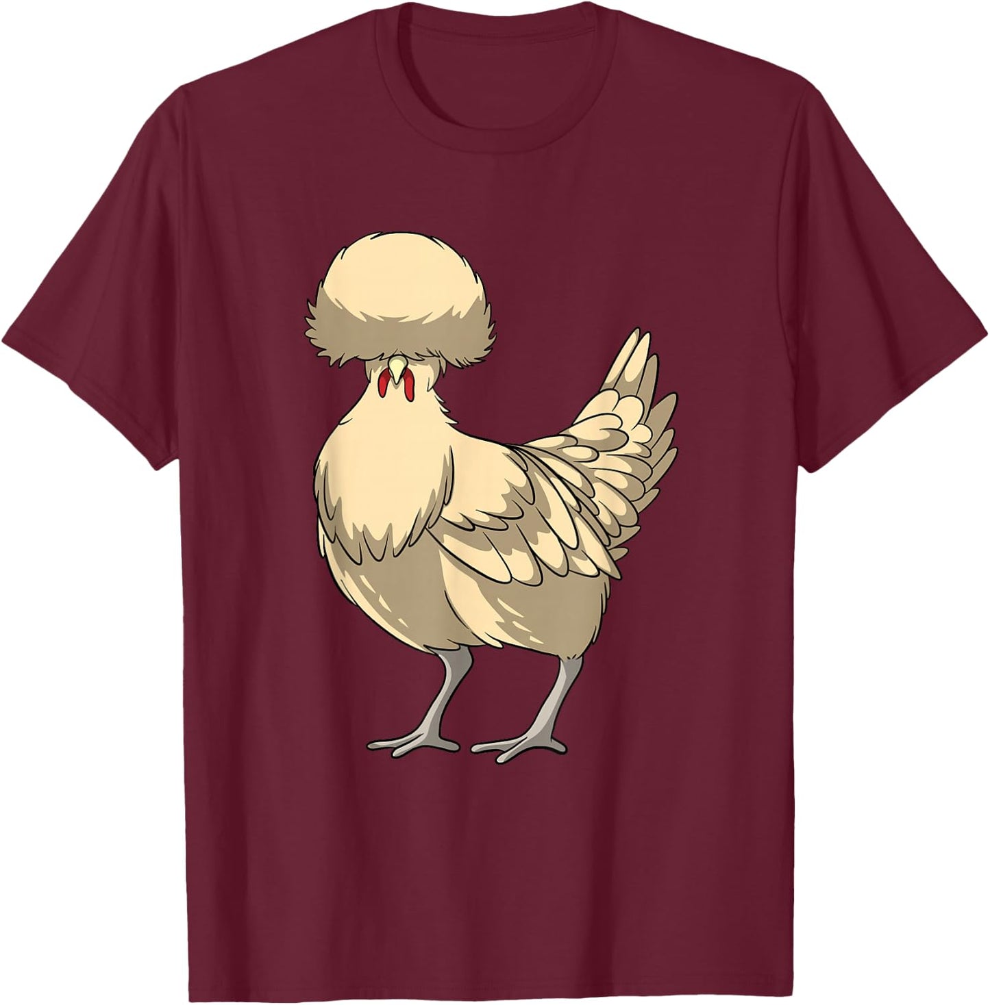 Funny Chicken T-Shirt - T-Shirt | Maroon