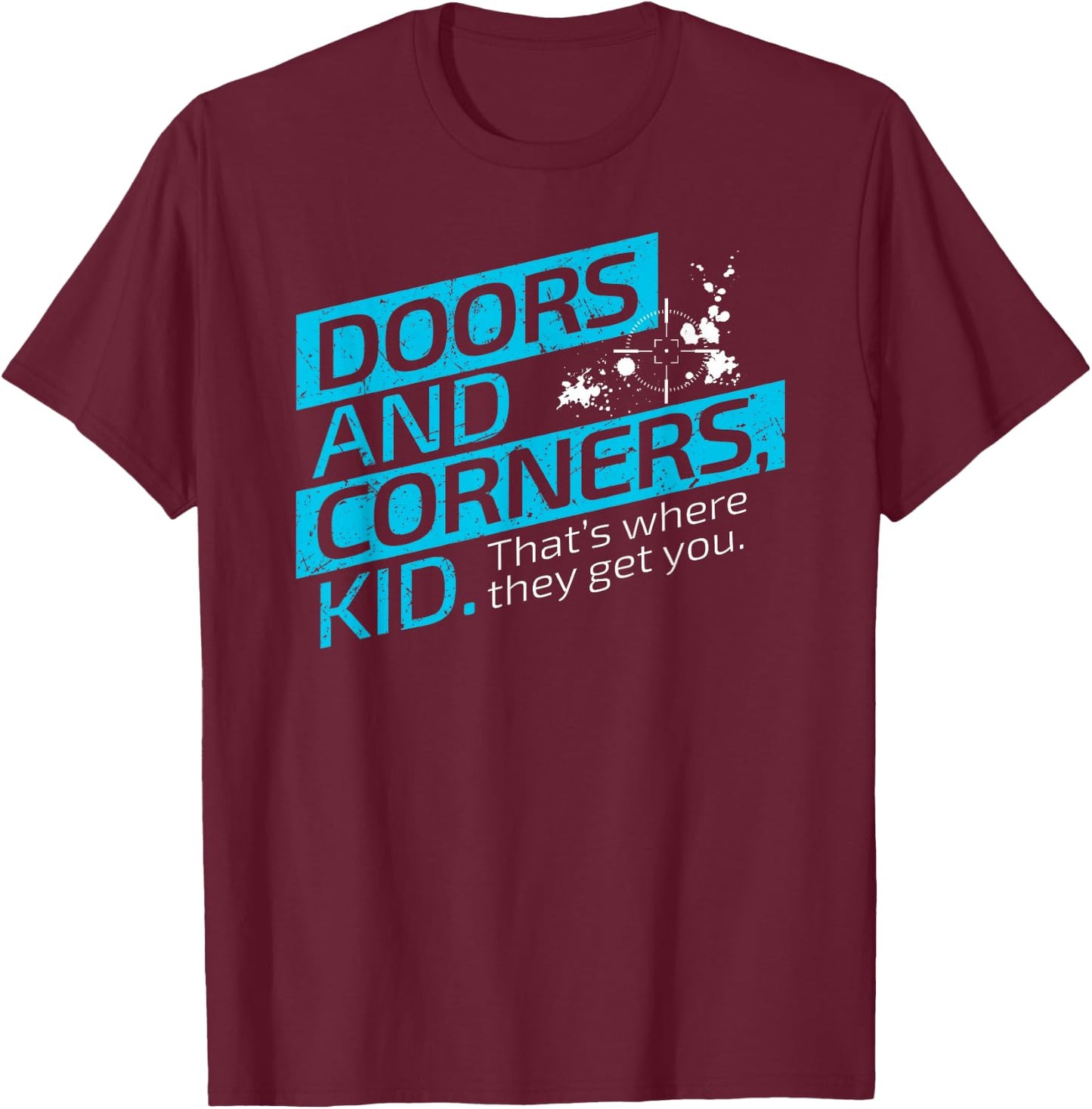 The Expanse Doors and Corners Small T-Shirt - T-Shirt | Maroon