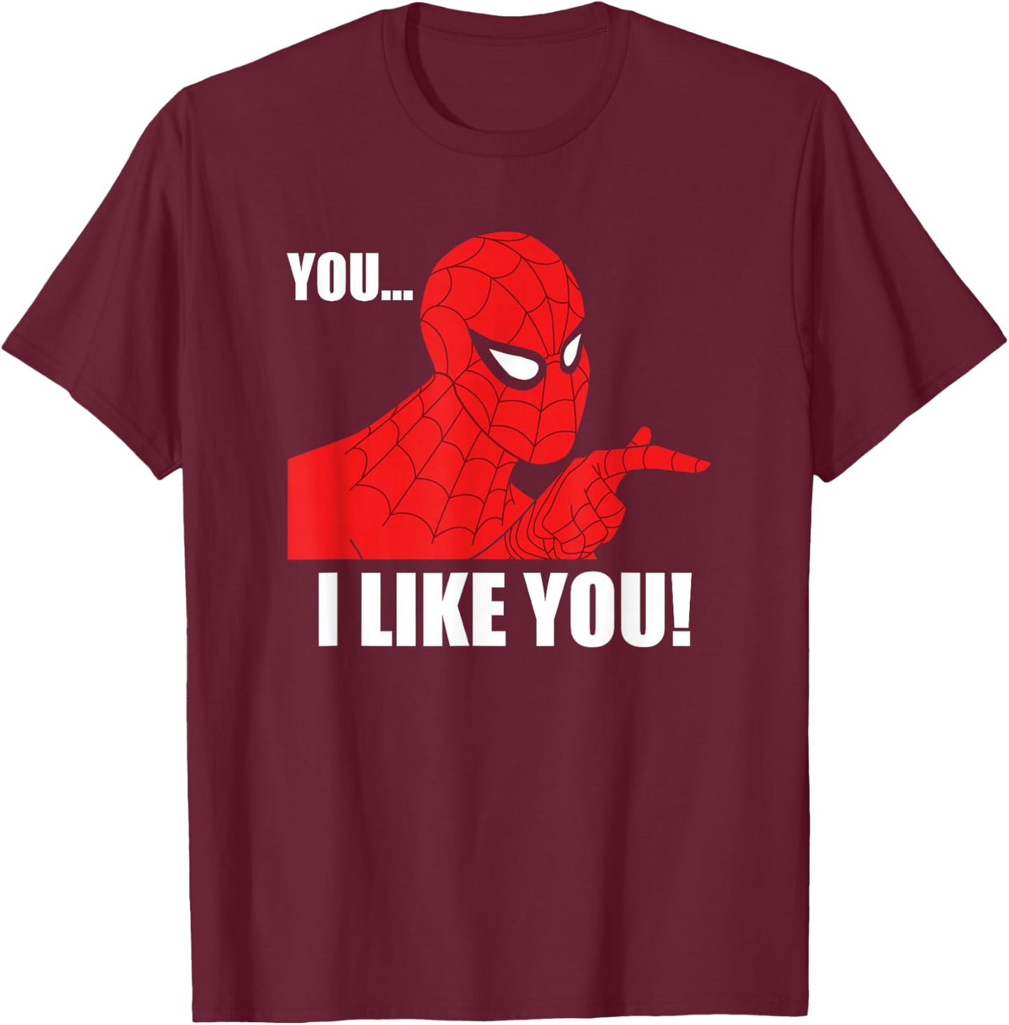 Marvel Spider-Man You I Like You Retro 1960s T-Shirt - T-Shirt | Maroon